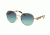 Michael Kors SADIE III MK1007 Sunglasses 10934S-52 - Gold/ocean Confetti Tortoise Frame, Teal Gradient Lenses