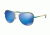 Michael Kors VIVIANNA I MK1012 Single Vision Prescription Sunglasses MK1012-110625-58 - Lens Diameter 58 mm, Frame Color Gold/ Turquoise