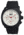 MOS Mens Berlin Strap Watch w/Day and Date Black Bezel, Black/Tonneau-shaped Case, White/analog Dial, Red Hands MOSBN101