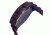 MOS Mens Berlin Strap Watch w/Day and Date Dark Brown Bezel, Dark Brown/Tonneau-shaped Case, Black/analog Dial, Purple Hands MOSBN104