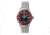 MOS PB106 St. Petersburg Mens Watch, Silver, 44mm, Red Dial, Black Face MOSPB106