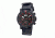 SP101 Sao Paulo Mens Watch, black Band, Black Bezel, Red Markers, Black Face