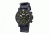 SP107 Sao Paulo Mens Watch, black Band, Black Bezel, Yellow Markers, Black Face