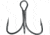 Mustad KVD Elite Triple Grip Treble 2X Short 1X Strong, Forged, Black Nickel, Size 1/0, 11/pack, TG76NP-BN-1/0-6U