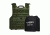 NcSTAR Expert Plate Carrier Vest w/Two 11x14in Shooters Cut Hard PE Ballistic Panels, Green, 2XL BPLCVPCVXL2963G-A