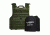 NcSTAR Expert Plate Carrier Vest w/Two 11x14in Shooters Cut Hard PE Ballistic Panels, Green, 2XL, BPLCVPCVXL2963G-A