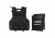 NcSTAR Expert Plate Carrier Vest w/Two 8x10in Rectangle Cut Soft Ballistic Panels, Black, Extra Small - Small, BSCVPCVXC2963B-A