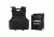 NcSTAR Expert Plate Carrier Vest w/Two 8x10in Rectangle Cut Soft Ballistic Panels, Black, Extra Small - Small BSCVPCVXC2963B-A