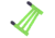 Neet N-300-V Armguard, Neon Green 50124