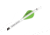 New Archery Products Quikfletch 2in Twister Vanes, 100 Pack, White/Green/Green, NAP-60-645