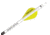 New Archery Products Quikfletch 2in Twister Vanes, 100 Pack, White/Yellow/Yellow, NAP-60-643