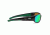 NFL Zone New York Jets Single Vision Prescription Sunglasses, Matte Black Frame, 655975T22SV