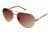 Nicole Miller Strand Single Vision Prescription Sunglasses NMSTRAND02 - Frame Color Gold Brown