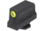 Night Fision Holosun EPS Carry Adapter Plate, Glock Mos + Tritium Ylw Front Sight Combo, Black, GLK-OPBS-EPSC-43X-YGZX