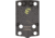 Night Fision Optic Plate + Tritium Ylw Front Sight Combo EPS Carry to Glock 43x MOS, Black, GLK-OPBS-EPSC-43X-YGZX