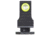 Night Fision Optic Plate + Tritium Ylw Front Sight Combo EPS Carry to Glock 43x MOS, Black, GLK-OPBS-EPSC-43X-YGZX