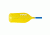 NRS PTC Canoe/Raft Paddle, Yellow/Blue, 56in 77101.01.101