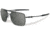 Oakley Deviation Sunglasses, Matte Black Frame, Polarized Grey Lens OO4061-11
