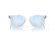 Oakley Exchange Sun Sunglasses, Polished Clear, PRIZM Sapphire Polarized, PRIZM Sapphire Polarized, OO9483-0356
