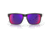 Oakley OO9102 Holbrook Sunglasses, Matte Black Frame, Red Idrium Lenses, OO9102-36