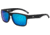 OTIS RAMBLER Sunglasses, Matte Black/Mirror Blue Polar, 58-16-129, 137-2101P
