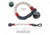 Overland Vehicle Systems Soft Shackle, 7/16in, 41000 lbs, w/ Loop &amp; Abrassive Sleeve, White/Red, 23 in, 19129903