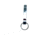 Solid Steel Chrome Key Clip