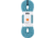 Petzl 10.1mm Mambo Rope, Turquoise, 60m, R32AC 060