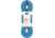 Petzl 9.5mm Arial Rope, Blue, 60 m, R34AD 060