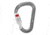 Petzl Attache Locking Pear-Shaped Carabiner With Round Stock Basket, Gray, M038AA01