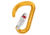 Petzl Attache Screw-Lock Carabiner, Yellow, M038AA00