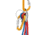 Petzl Attache Locking Pear-Shaped Carabiner With Round Stock Basket, Yellow, M038AA00