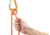 Petzl Attache Locking Pear-Shaped Carabiner With Round Stock Basket, Yellow, M038AA00