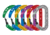 Petzl Pack of 6 ANGE carabiners