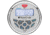 Planet Audio Round Marine Radio - 3.5in Diameter Bluetooth Rear Aux Input AM/FM Rear Charging USB, White PGR35B