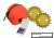 Powerflare 2-Pack PowerFlare Soft Pack, Magnetic, Red/Blue LEDs, Tan Shell SP2M-RB-T