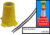 Powerflare Traffic Cone Top Adapter for PowerFlare Lights, Yellow CTA-001