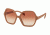 Prada PR06SSF Sunglasses UFF2F1-56 - Matte Alluminium Pink Frame, Pink Gradient Pink Lenses