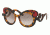 Prada PR23NSF Single Vision Prescription Sunglasses PR23NSF-VAK4K0-52 - Lens Diameter 52 mm, Frame Color Black / Havana