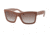 PRADA LOGO PR25QS Single Vision Prescription Sunglasses PR25QS-TFK3G0-56 - Lens Diameter 56 mm, Frame Color Matte Opal Pink/opal Pink