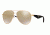Prada TRIANGLE PR53QS Single Vision Prescription Sunglasses PR53QS-ZVN2G2-60 - Lens Diameter 60 mm, Frame Color Pale Gold