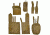 Sniper Cross Draw Tactical Multi Function Vest, Tan, ASVT02-T