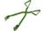 Promar 15in Metal Crab Tong - Green, AC-815