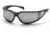 Pyramex Exeter Safety Glasses - Silver Mirror Anti-Fog Lens, Matte Black-Red Frame SBR5170DT