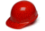 Pyramex Sleek Shell Cap Style 4 Point Ratchet Suspension Hard Hat - Red HPS14120