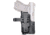 Q-Series INVISUS TLR7X Light Compatible Inside the Waist Band Holster, Glock, Ambidextrious, Matte, Black, INVISUS01