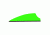 Q2i Fusion-II Vanes, Neon Green 2.1 in. 100 pk. Q2i2043