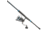 Quantum Benchmark Spinning Reel and Rod Combo, 8ft, 2-PC, Med-Heavy, Moderate-Fast Rod, Graphite Composite Blank, SZ 5000 Reel, 5+1 Bearings, 5.6-1 Ratio, Silver/Blue, BK5000802MH1225.P2