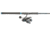 Quantum Benchmark Spinning Reel and Rod Combo, 7ft, 1-PC, Medium, Fast Rod, Graphite Composite Blank, SZ 5000 Reel, 5+1 Bearings, 5.6-1 Ratio, Silver/Blue, BK5000701M1220.P2