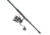 Quantum Benchmark Spinning Reel and Rod Combo, 9ft, 2-PC, Med-Heavy, Moderate-Fast Rod, Graphite Composite Blank, SZ 6000 Reel, 5+1 Bearings, 5.6-1 Ratio, Silver/Blue, BK6000902MH1530.P2